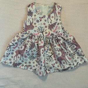 Bonnie Baby Deer Print Baby Dress